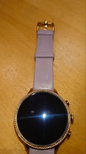 Montre connectée femme Fossil Génération 6 écran tactile FTW6080 or rose violet 42 mm - Photo 4/5