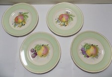 4 SOHO POTTERY AMBASSADOR WARE ENGLAND PLATES 1930'S GOOD CONDITION