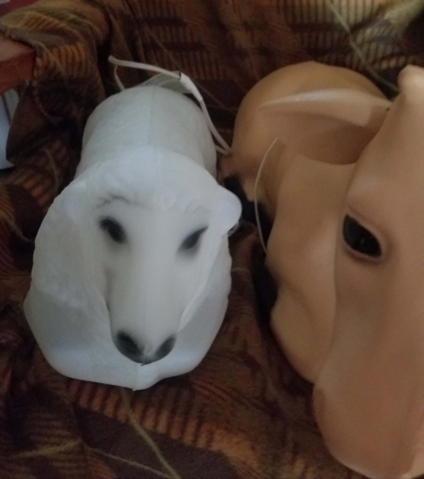 NATIVITY 3 PC FARM ANIMALS LIGHTED BLOW MOLD, COW DONKEY SHEEP, GREAT