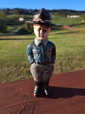 Vintage  Original WWI-era Dough Boy Soldier Cast Iron Still Bank