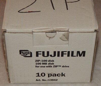 10er Pack Fujifilm Zip-100 Disk 100MB IBM Formatted NEU! OVP!