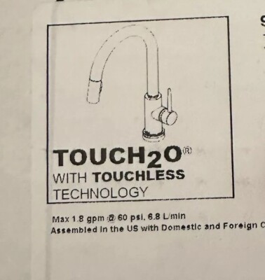 DELTA FAUCET Trinsic Touch Kitchen Faucet with Touchless 9159TL-CZ-DST