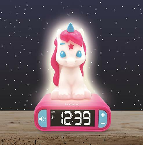  Digital Alarm Clock for Kids with Night Lightn Snooze and Radio, Unicorn