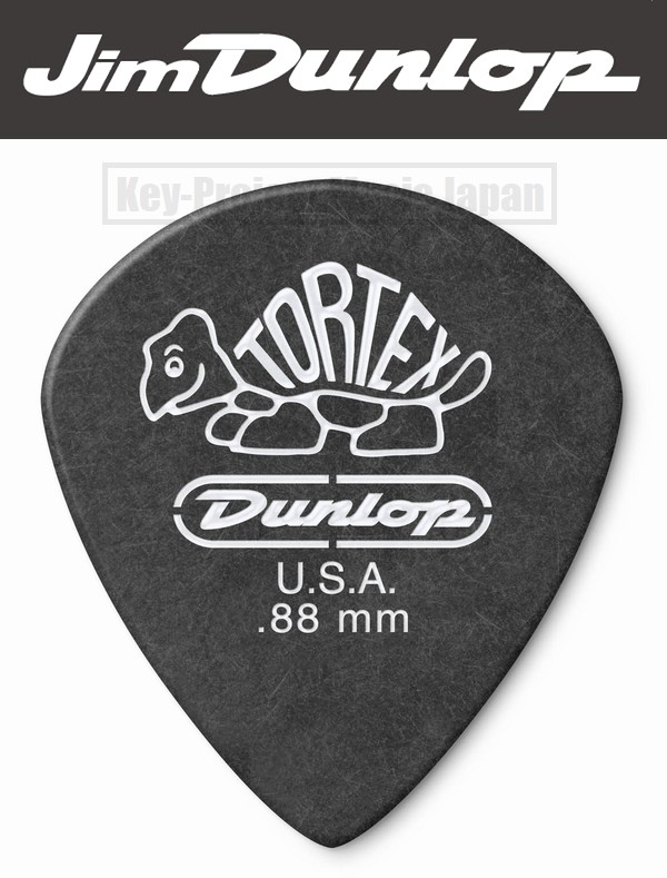 JIM DUNLOP TORTEX PITCH BLACK JAZZ 3 Guitar Pick 0.88 x 6, 12 or