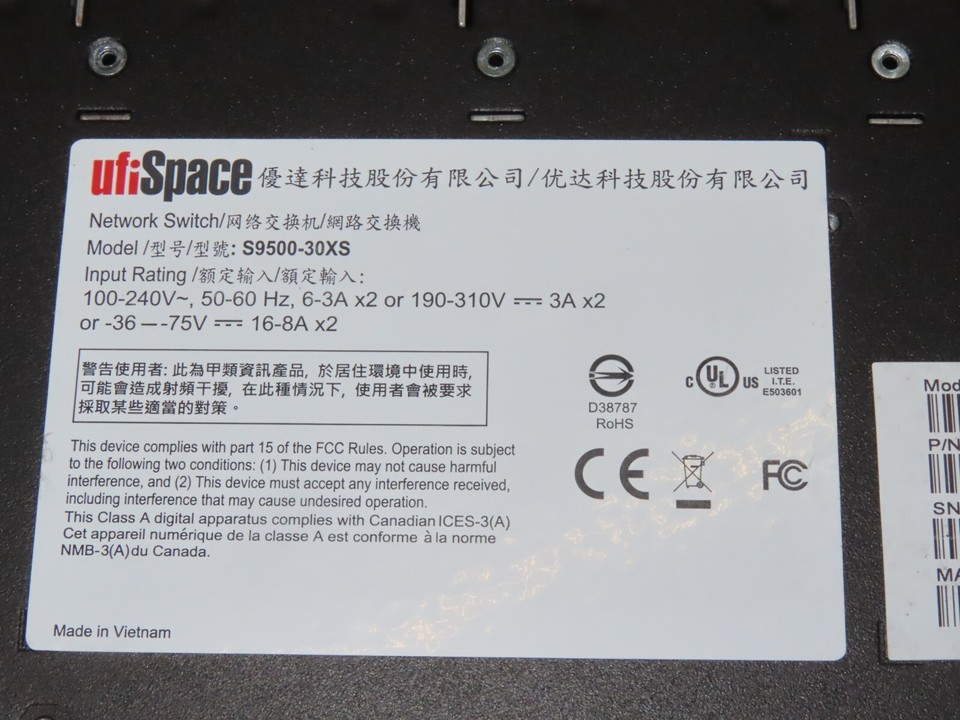 S9500 Router UfiSpace S9500-30XS Gateway Router | eBay