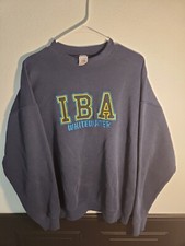 Vintage Wisconsin Whitewater IBA Crewneck Sweatshirt Size L Made in USA 90s