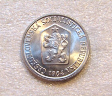 1964 Czechoslovakia 10 Haleru unc Coin