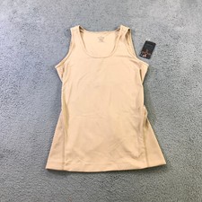 TOMMIE COPPER Tank Womens Large Lower Back Support Tank Top A34 Beige SAND b45