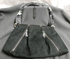 Tosca Blu Black Suede Purse Handbag Tote Shoulder Bag  Nwt!