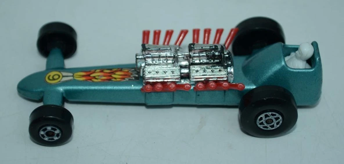 TTA - MATCHBOX SUPERFAST - SLINGSHOT DRAGSTER - MET BLUE - #64 UK