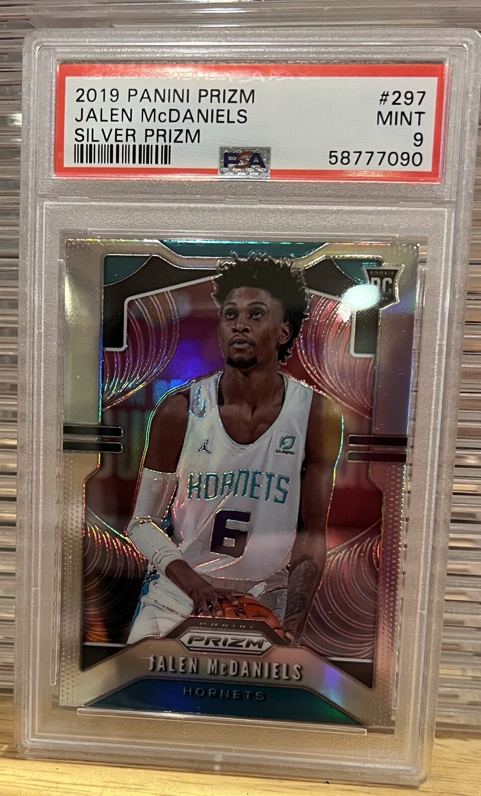 2019 Panini Prizm Silver 297 Jalen McDaniels RC PSA 9⭐️