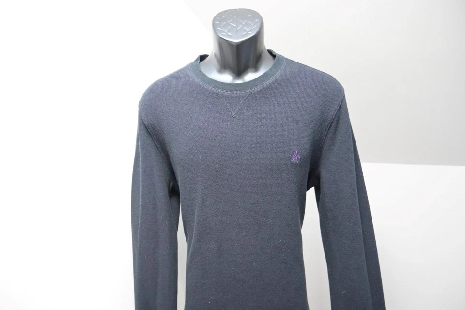 Penguin Munsingwear Sudadera Térmica Suéter Negro Para Hombre Talla XL Foto 2 de 4