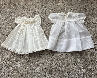 Carol Joy Creation & An Untagged  Christening Slip Dress-tears
