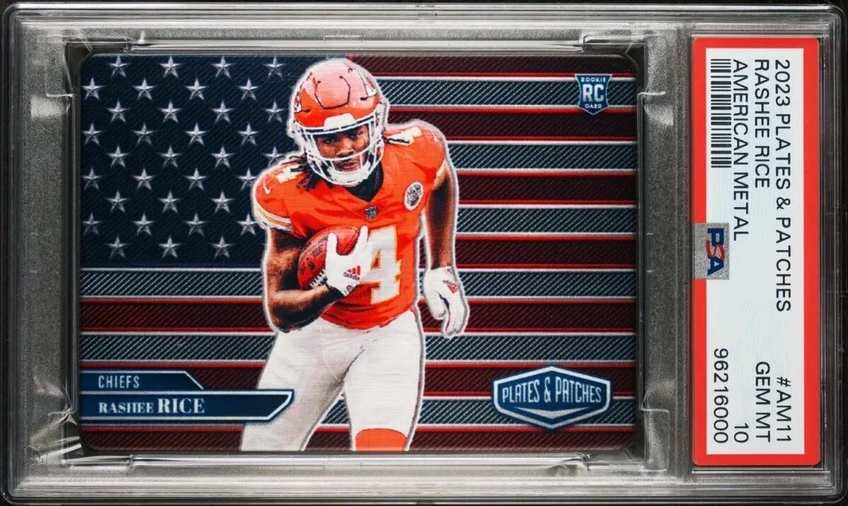 Rashee Rice Panini Plates & Patches American Metal #AM11 Base