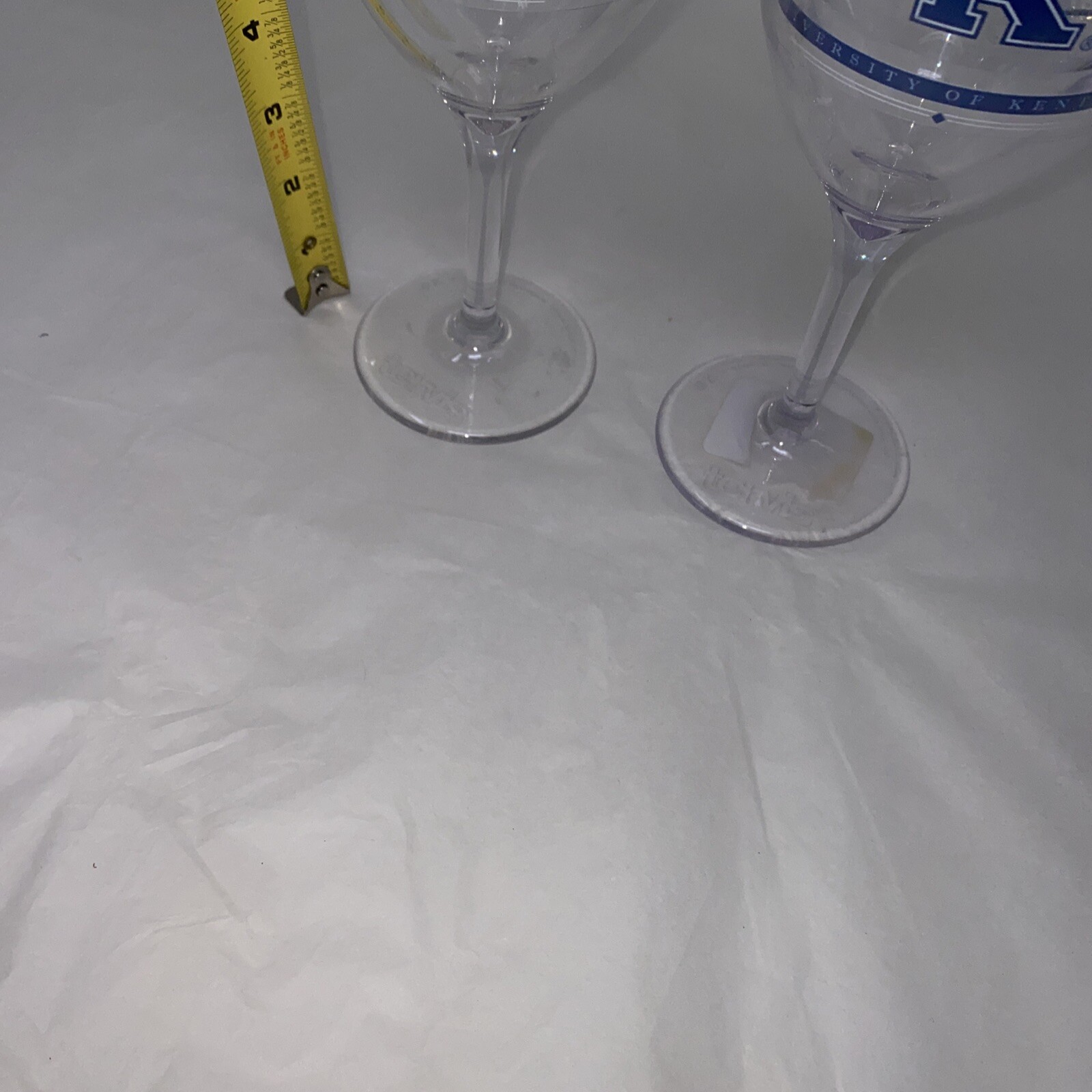 2 Tervis Tumbler Wine Glasses Stemmed University of Kentucky 8 5/8" UK