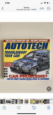 AUTOTECH Software To Help Troubleshoot Your Car, Truck, Van, SUV - CR-Rom for PC