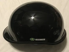Rodia Motorcycle Half Helmet, RHD102, Medium, Shiny Black, DOT Approved, NWT