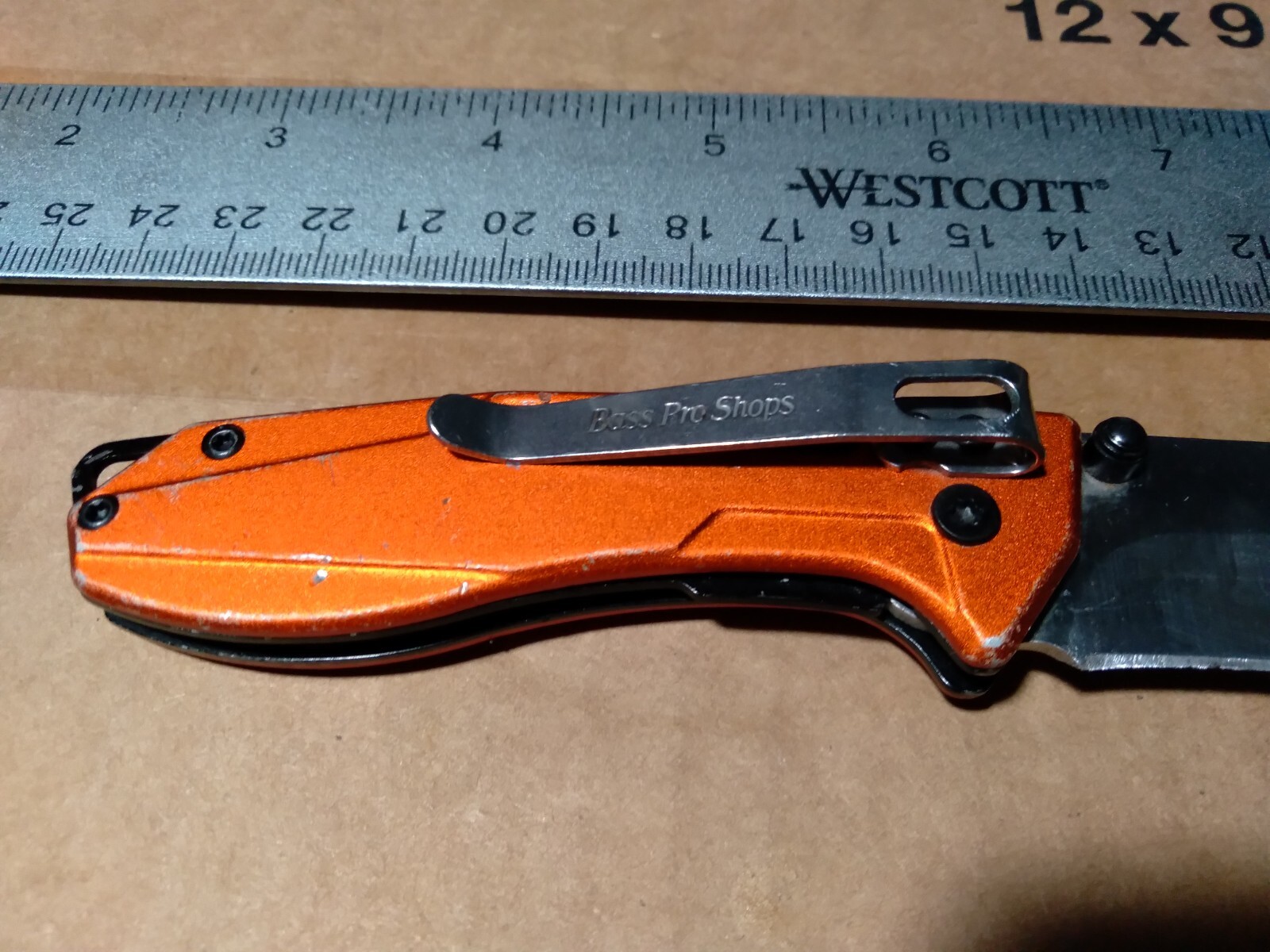 Bass Pro Shops Cabela's Folding Pocket Knife Plain Edge Liner Lock