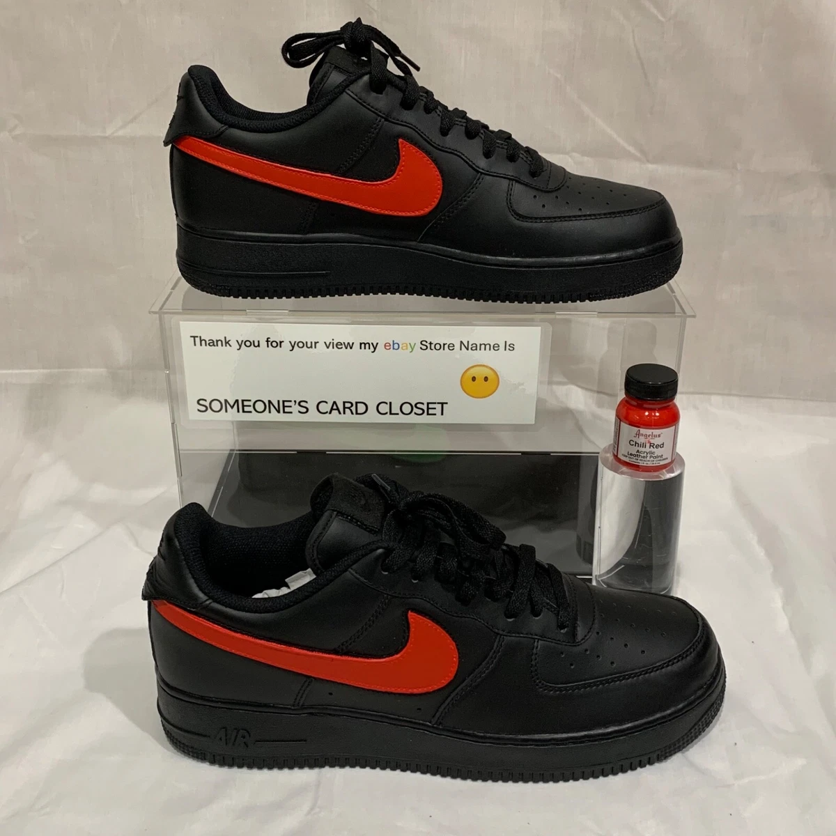 Nike Air Force 1 Custom Low Black for Sale | Authenticity
