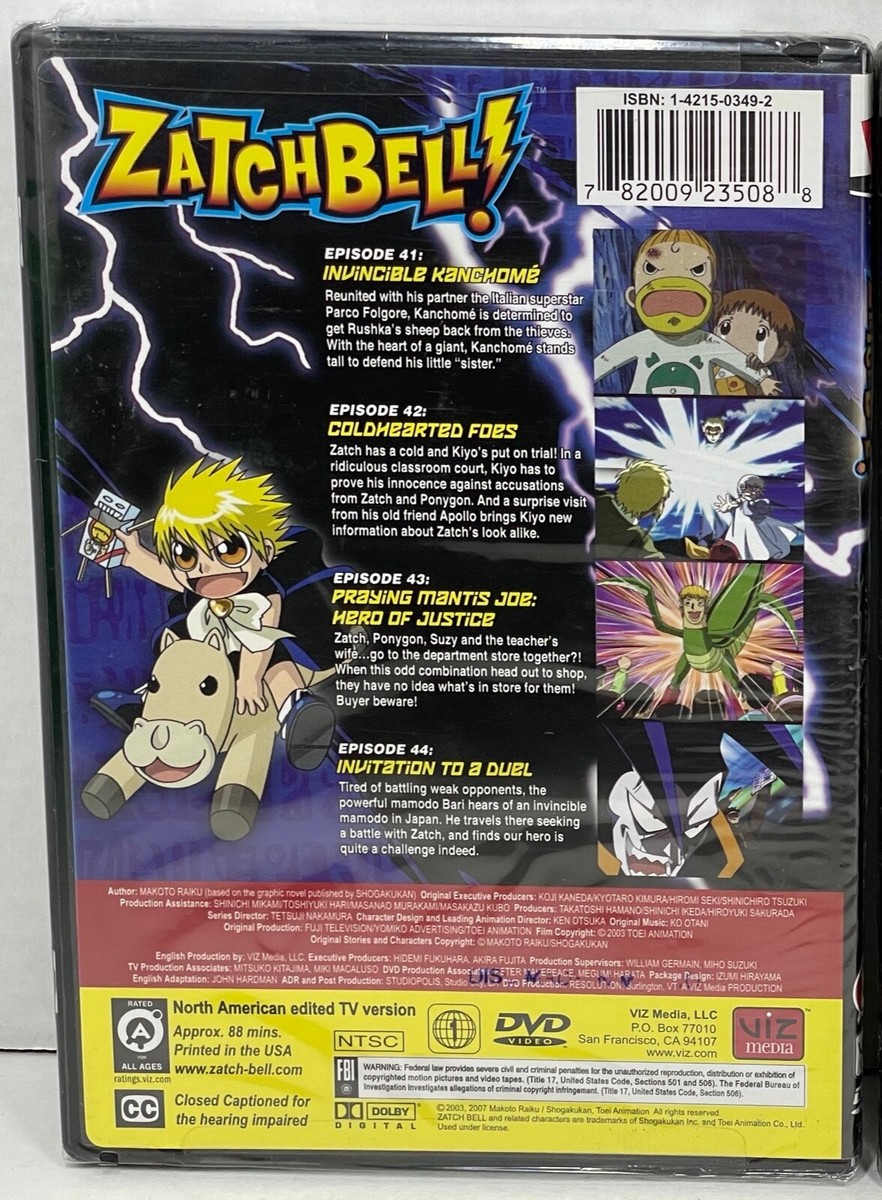 Zatch Bell 11: Invitation to a Duel (DVD, 2007, Dubbed) for