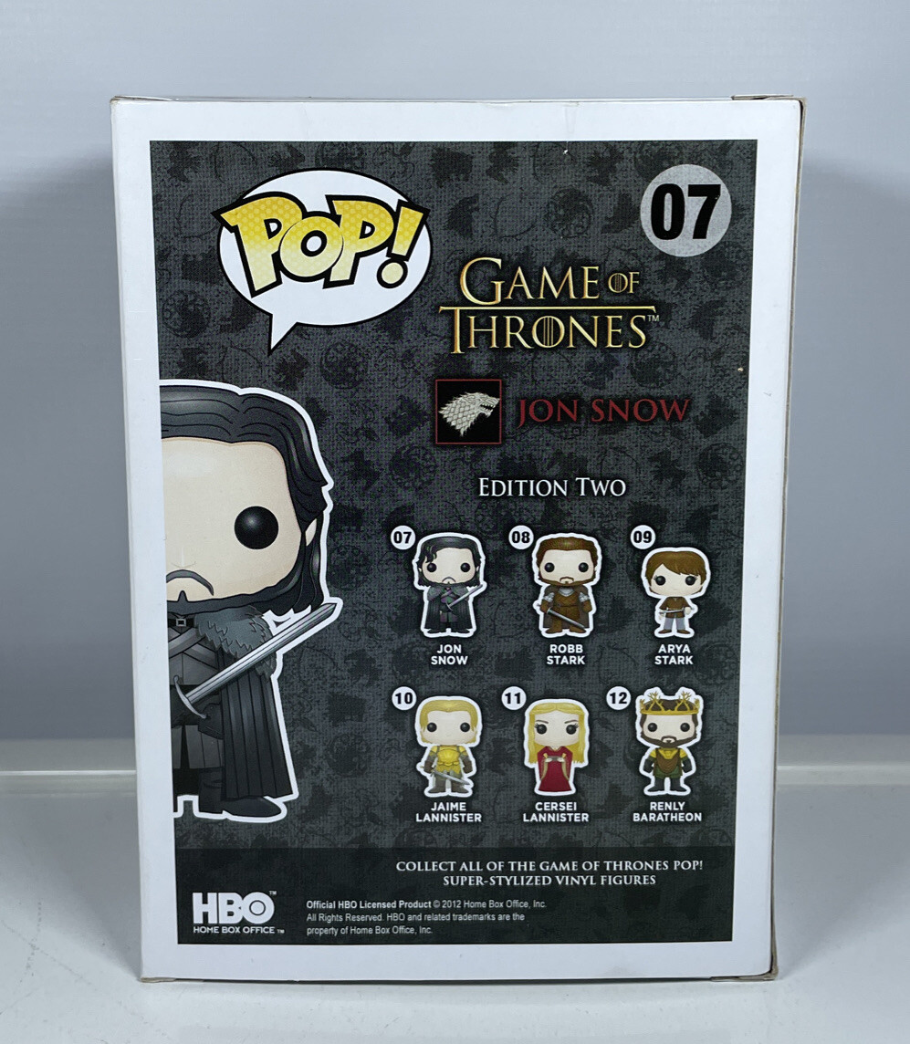 Jon Snow Funko Pop Vinyl 07 Game of 