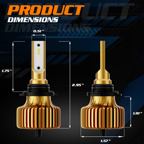 Pair HB4 9006 6500K LED Headlight Bulb Hi/Low Beam Daytime Running Light 12V/24V - Picture 3 of 12