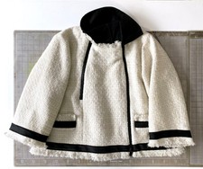 Sacai Cropped A-line Tweed Blouson/ Bouclé Jacket Size 2 - 3/4 Sleeves - 2021