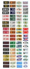 1/18 scale model car assorted USA Florida license plates state tags