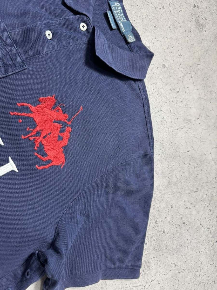 90s Polo by Ralph ラルフローレン ビッグポニー イタリア XL Ralph Lauren Polo Shirt Mens Big Pony Diamond Quilted Pattern XL