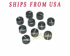 10pcs Black Vintage Style Barrel Guitar Amplifier Knobs fit Fender AMP
