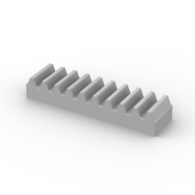 Lego Technic 4x Zahnstange Zahnschiene 1x4 gear rack 3743 grau light bluish gray