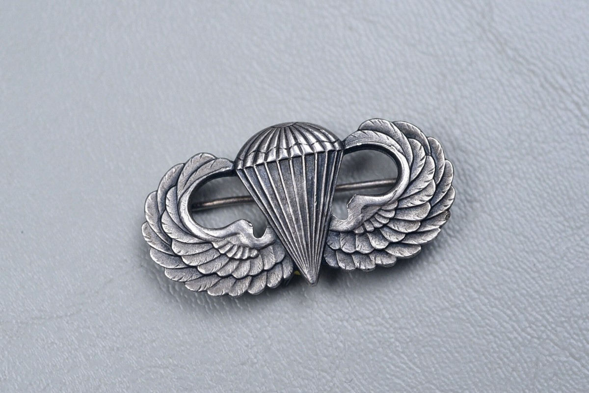 WWII U.S. ARMY PARATROOPER JUMP WINGS BY GEMSCO - STERLING | eBay