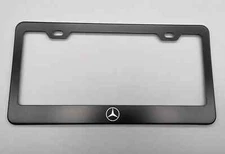 CUSTOM LICENSE PLATE FRAME Laser Engraved Stainless Steel fit Mercedes Benz