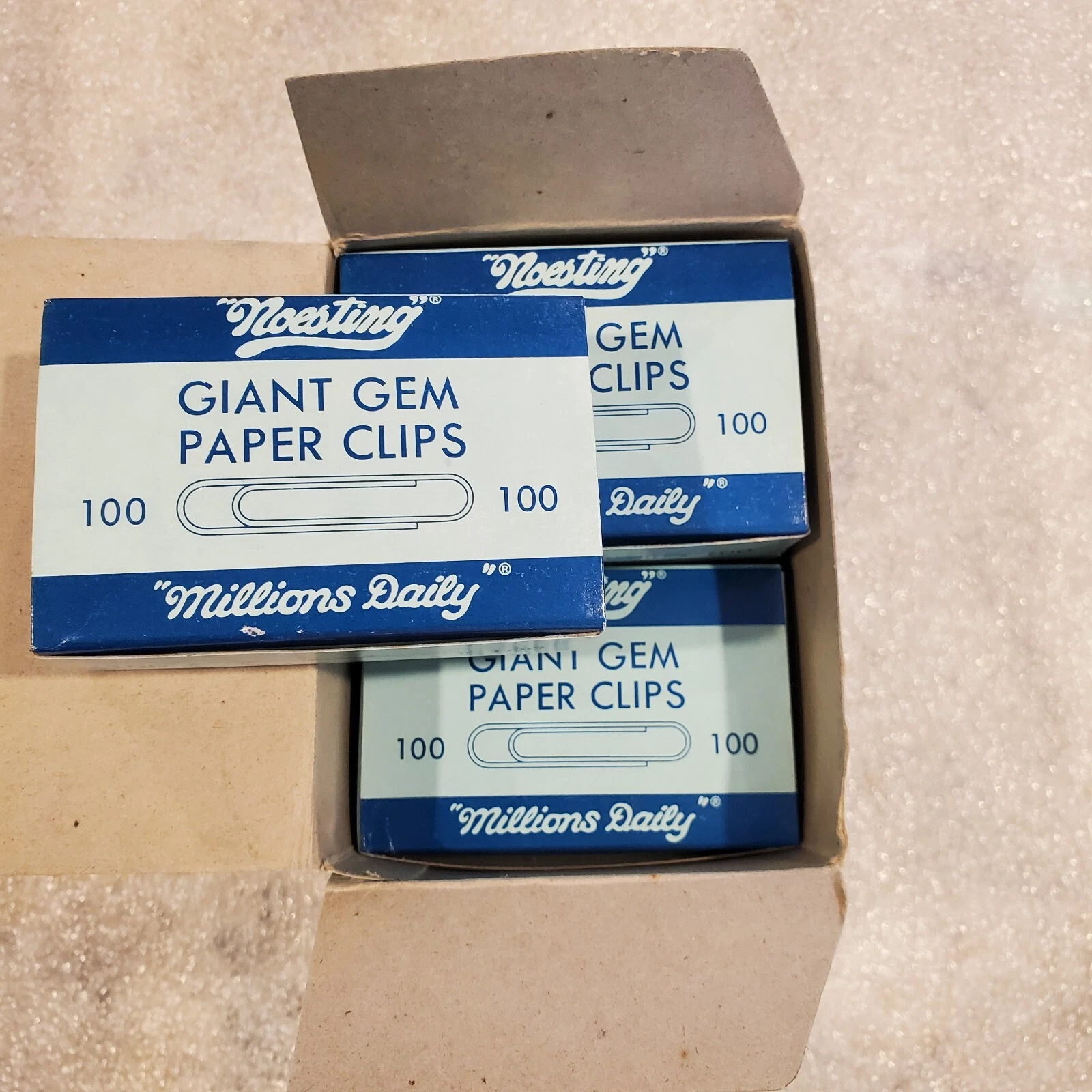 NOESTING Giant GEM Metal Paper Clips Millions Daily ( OEM )