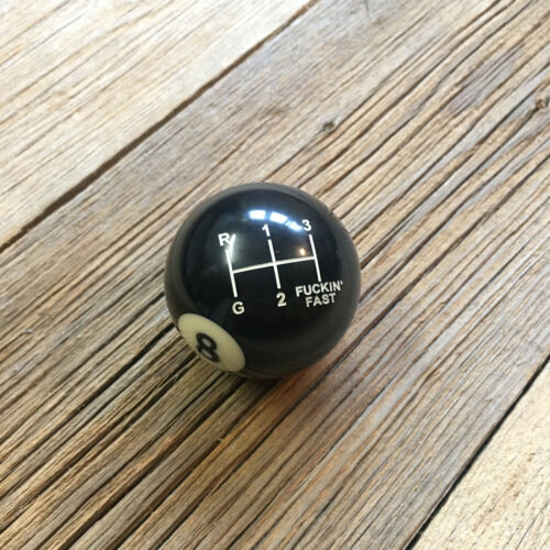 Fucking Fast Schaltknauf Billardkugel 8-Ball VW Bus Bulli T3 Pool Shifter Syncro - Bild 6 von 10