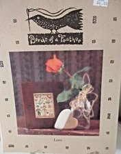 Birds of a Feather LOVE Counted Cross Stitch Pattern