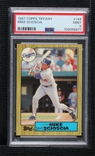 1987 Topps Tiffany Mike Scioscia #144 PSA 9 MINT 0e2x