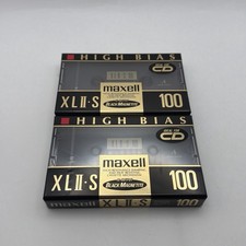 Maxell XLII-S 100 High Bias Audio Cassette Tape 2-Pack