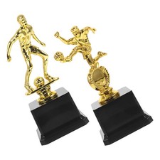 2 Pcs Golf Trophies Wall Shelf with Hooks Award Competition Medals