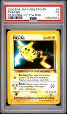 2000 POKEMON JAPANESE PROMO FRENCH GLOSSY- GOTTA MAGAZINE #4 PIKACHU PSA 5