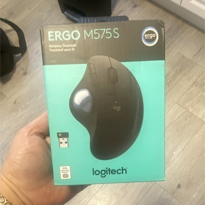 Logitech ERGO M575S Wireless Ergonomic Optical Trackball Mouse 2000 DPI Black