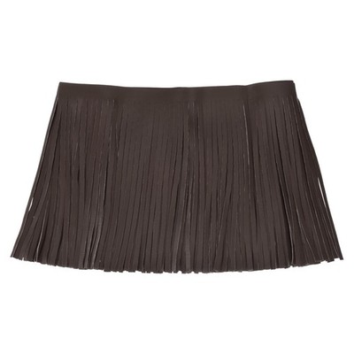 Uxcell 2 Yards 10 Inch Pu Faux Leather Fringe Trim Double Side Leather Sewing