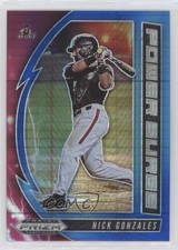 2020 Prizm Draft Picks Power Surge Blue & Carolina Hyper Nick Gonzales 0m4x