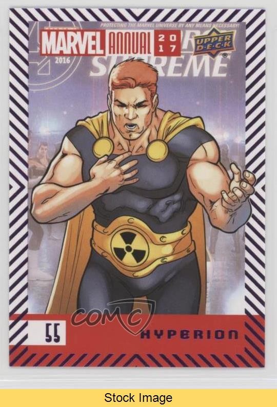 2017 Upper Deck Marvel Annual Purple Foil Hyperion #55 READ l5j