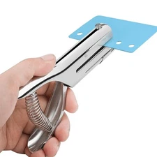 Hole Punch 1/4" Puncher, Handheld Single Hole Puncher for Crafts and Paper, H...
