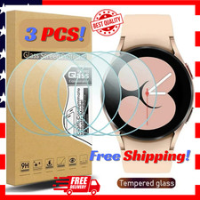 3x Glass Screen Protector for Samsung Galaxy Watch 4/5/6/7/8 40/44 Classic 43/47