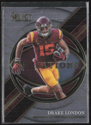 2022 Panini Select Draft Picks #SEDL Drake London Sensations USC Trojans (C3)