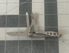 Leatherman Style Multitool Keychain Retired Black Broken Scissors Spring