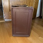 Vtg Premium Leather Hard LARGE Train Briefcase LAWYER court Case Old Money 70s — photo 2