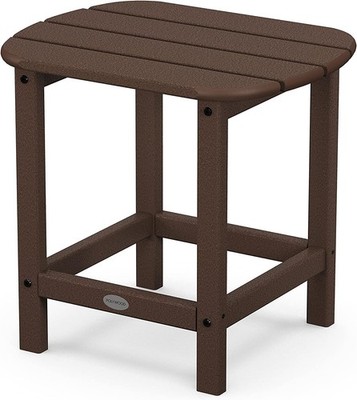 POLYWOOD SBT18MA South Beach 18'' Outdoor Side Table, Mahogany 